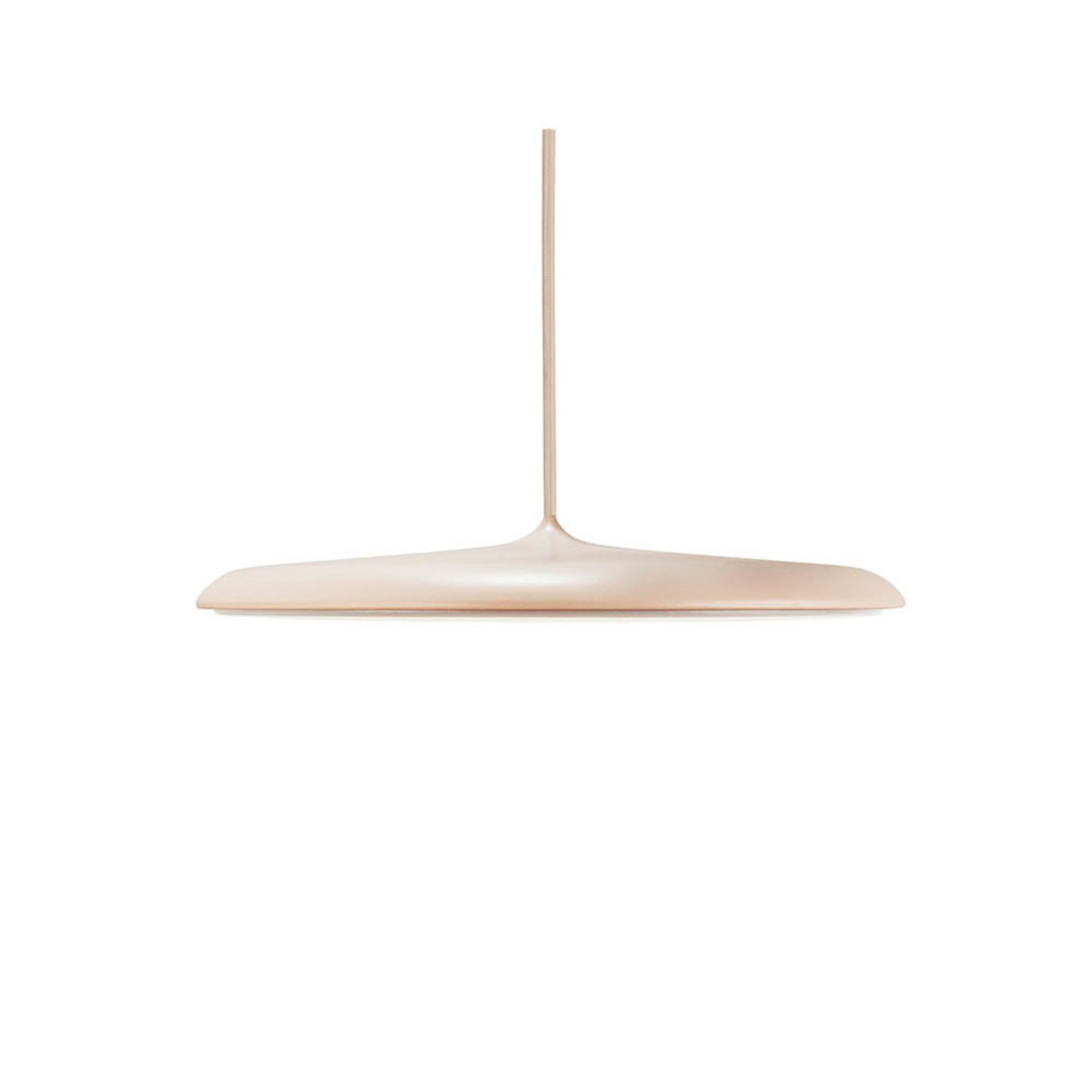 LED-Pendelleuchte Artist, Ø 40 cm, staubrosa, Metall