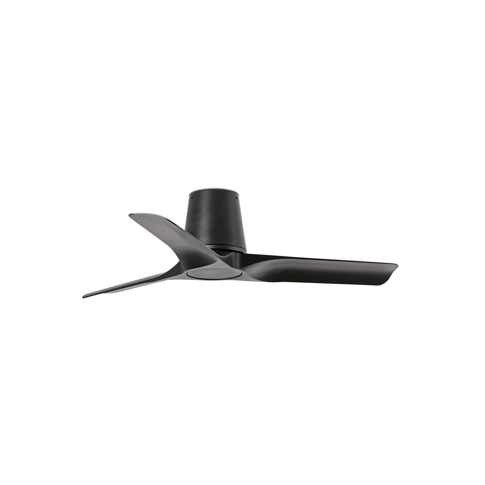 Ceiling fan Hey S, black, DC motor, quiet, Ø 90 cm