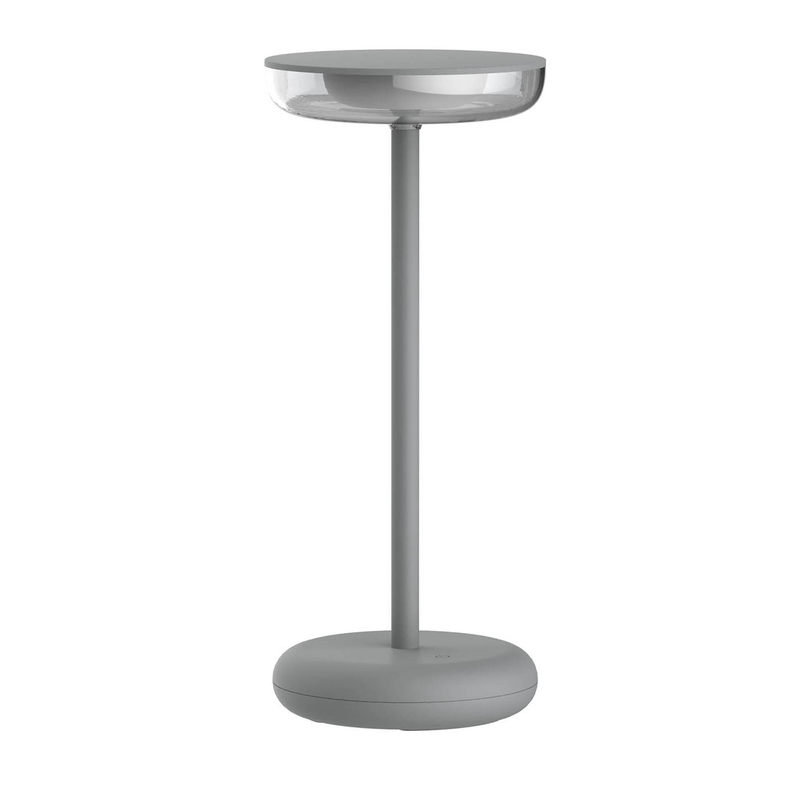 Lampada LED per terrazza ricaricabile Pasi, altezza 26 cm metallo touch