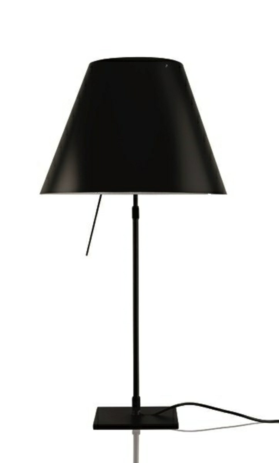 Costanza Lampada da Tavolo con Dimmer Nero/Liquorice Black - Luceplan