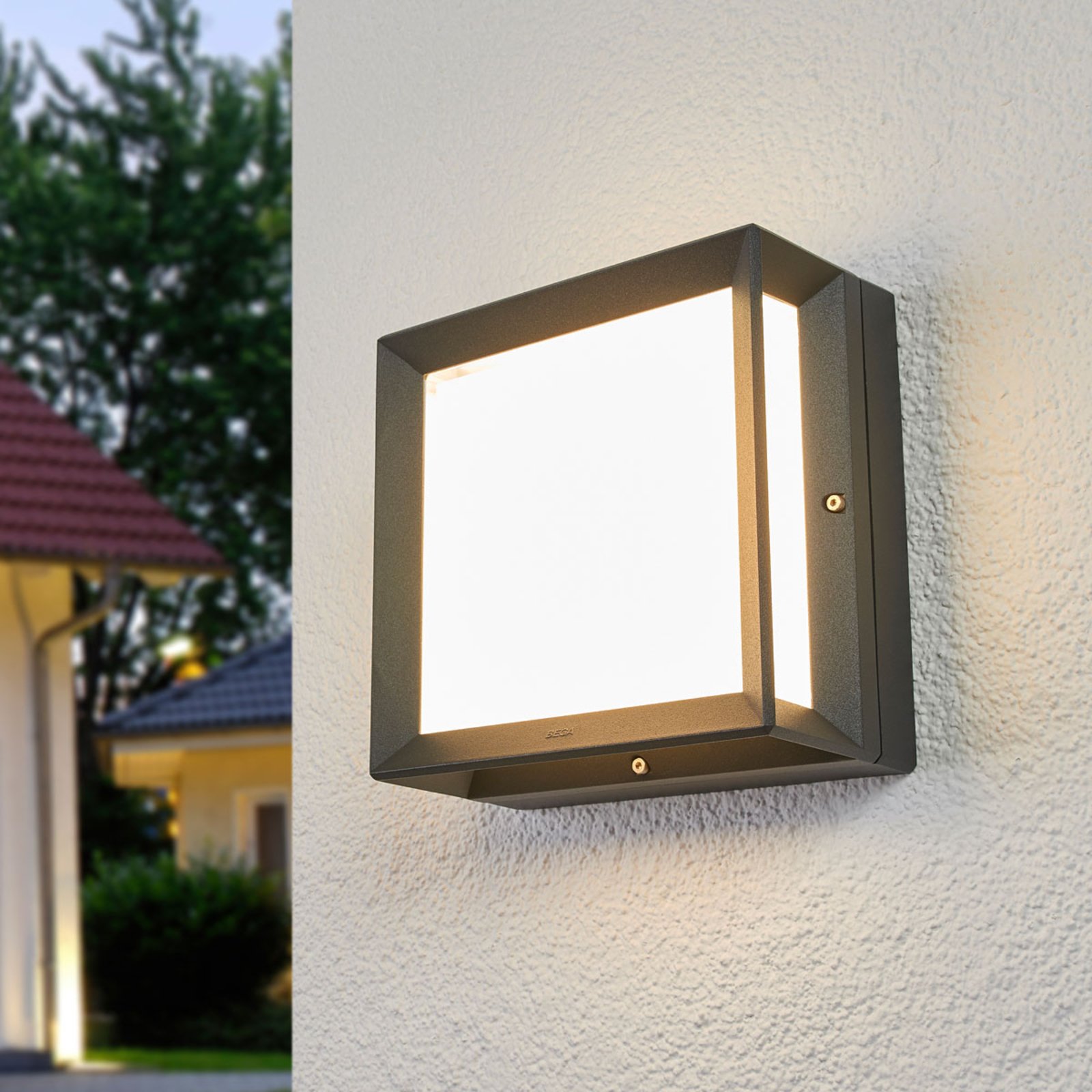 BEGA 22650K3 LED outdoor wall light graphite 3000K