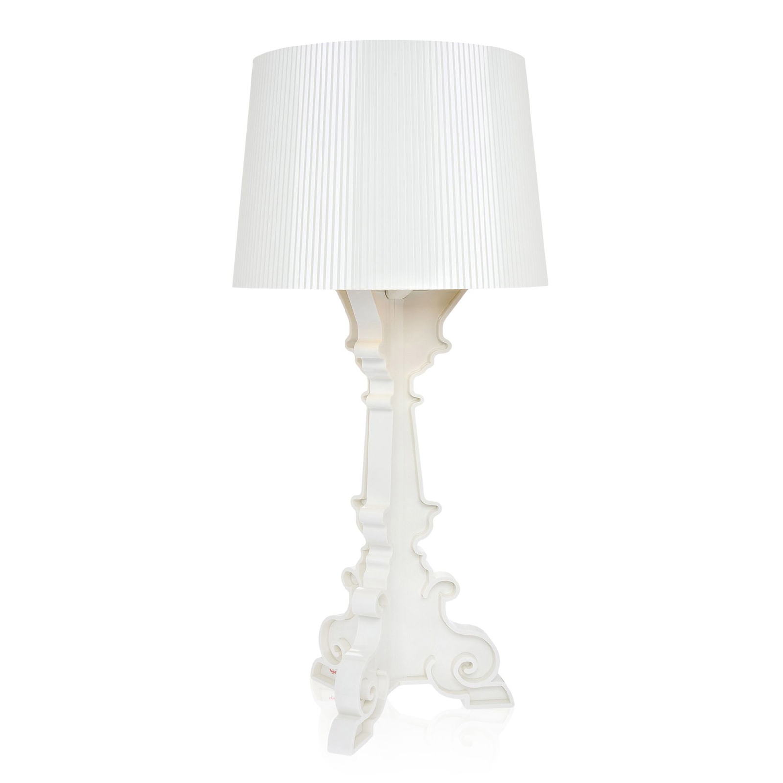 Kartell Bourgie stolová LED lampa E14, biela/zlatá