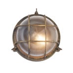 Porto bulkhead wall light, round