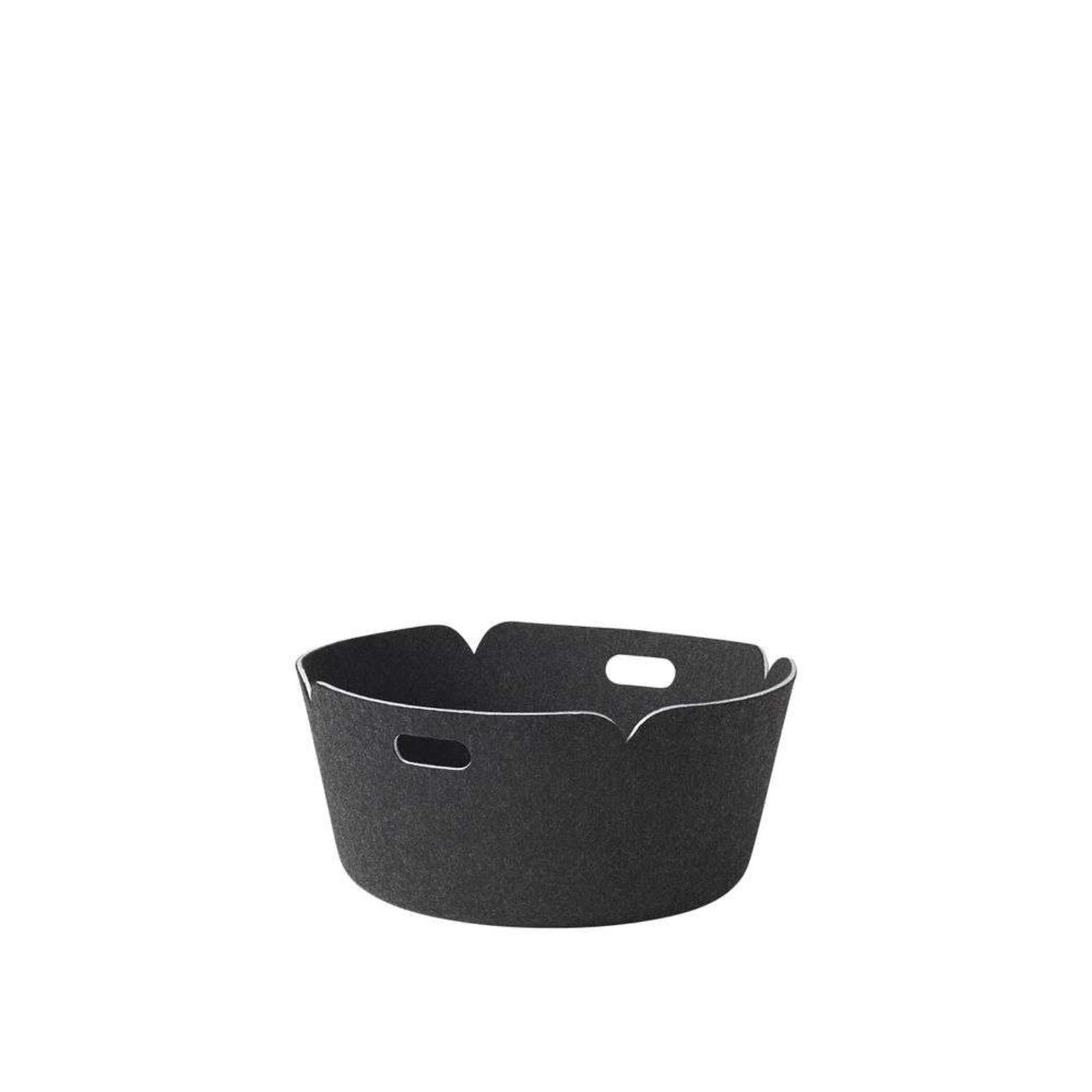 Restore Round Basket Black Melange - Muuto