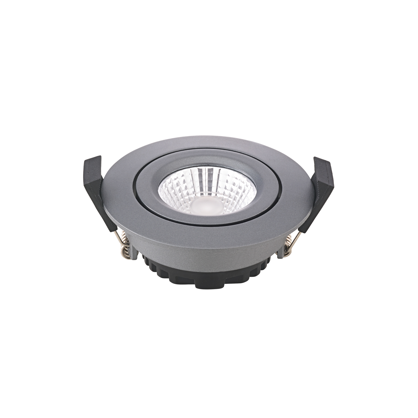 LED recessed ceiling spot Diled, Ø 8.5cm, 6 W, 3,000 K, anthracite
