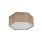 LED-Deckenleuchte Libre, goldfarben, Stahl, 3.000 K