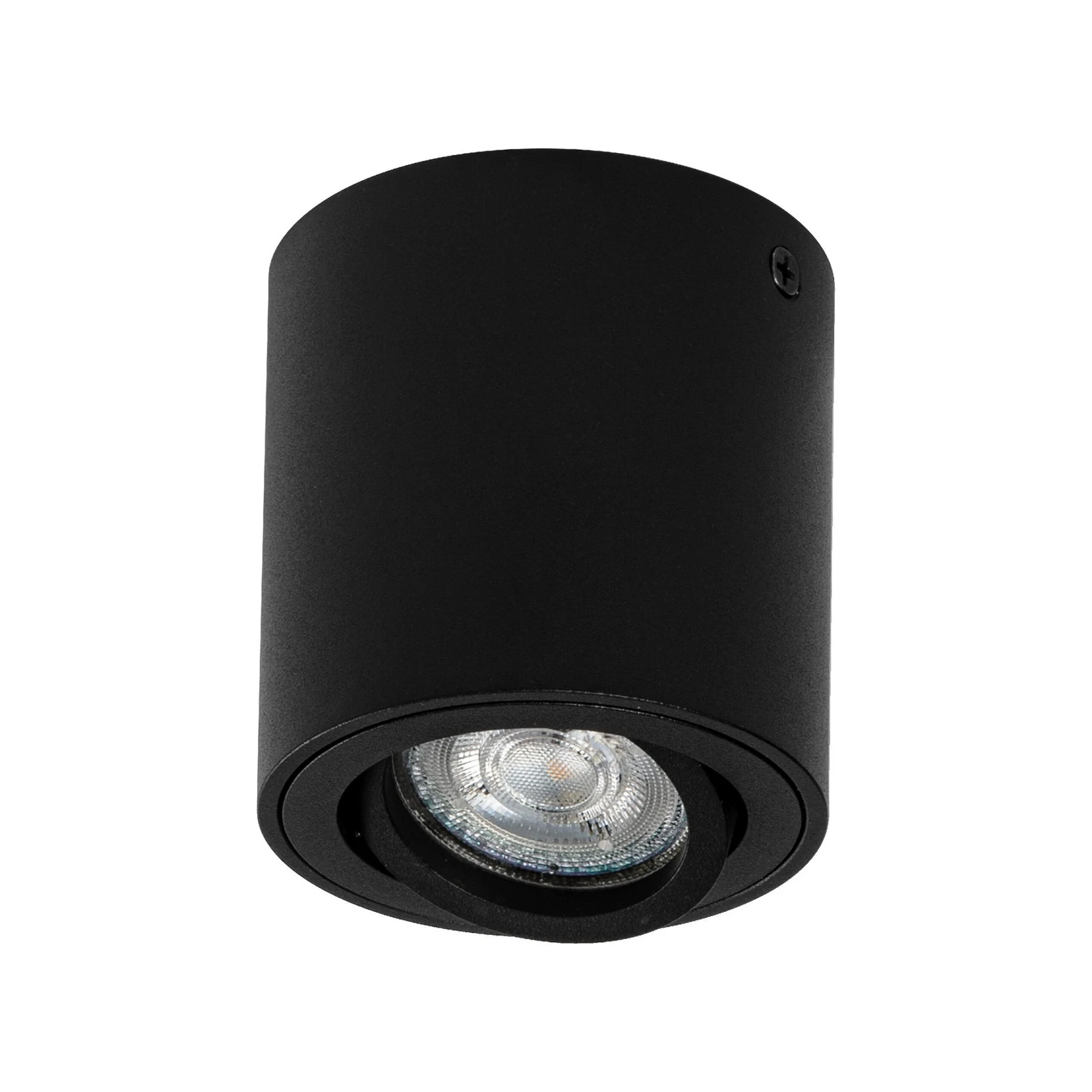 OSRAM stropní bodové světlo ROUND, černý, Ø 8 cm, kov, GU10
