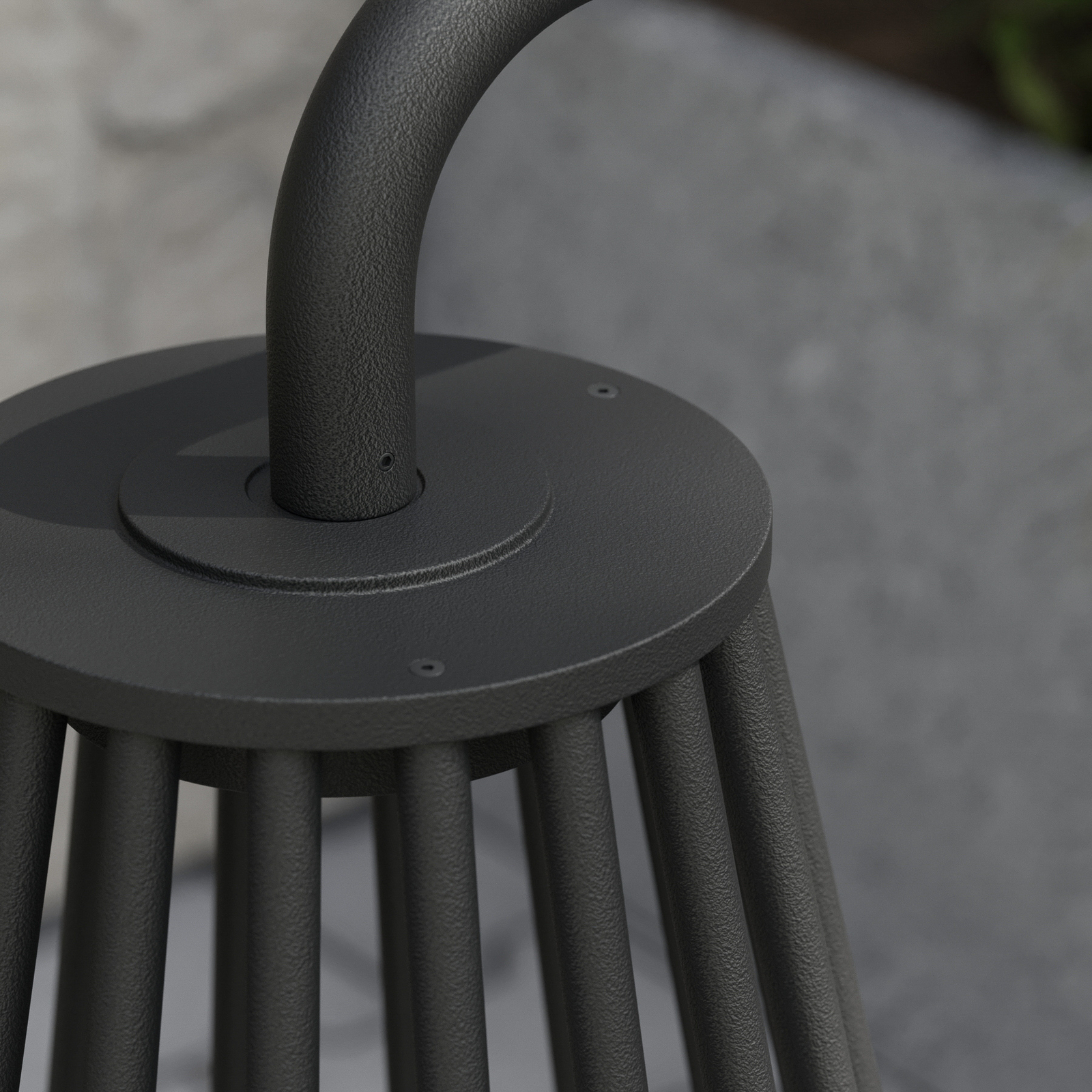 UDGÅET - Miray LED Vrtna lampa H60 tamno Siva - Lucande