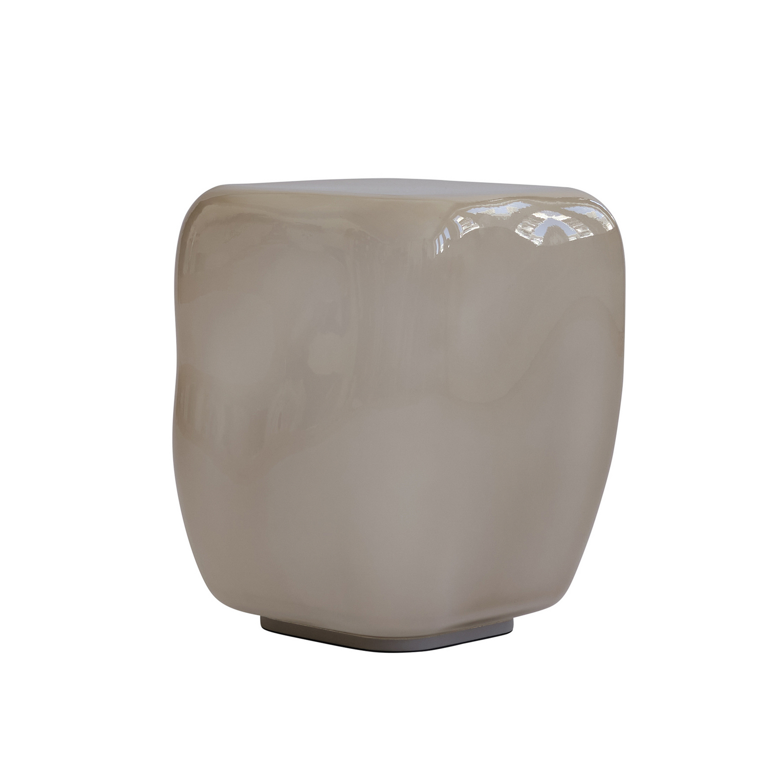 Stolik pomocniczy Ishi, beżowy, szerokość 32 cm, szkło – 101 Copenhagen