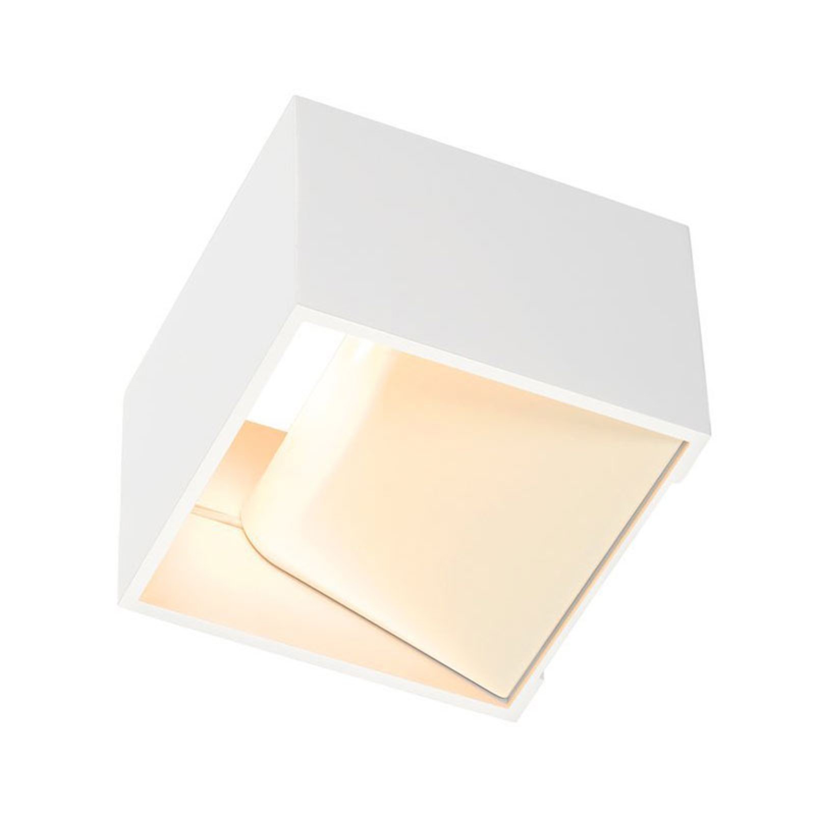 SLV LED wandlamp Logs In, aluminium, breedte 10 cm