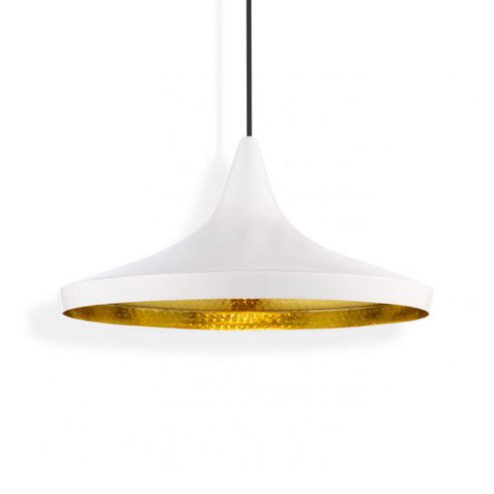 Tom Dixon Beat Wide LED hanging light, white | Lights.co.uk