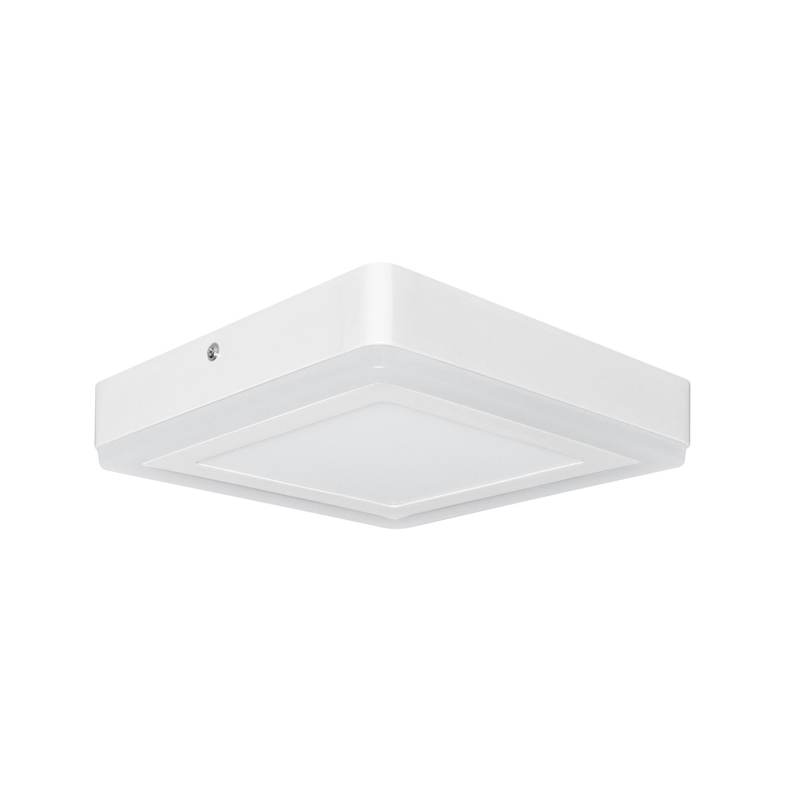 LEDVANCE LED Click White Square ceiling lamp 20 cm, for Kitchen, aluminium, PMMA, 15 W, energy efficiency: A+, L: 19.6 cm, W: 19.6 cm, H: 3.9 cm