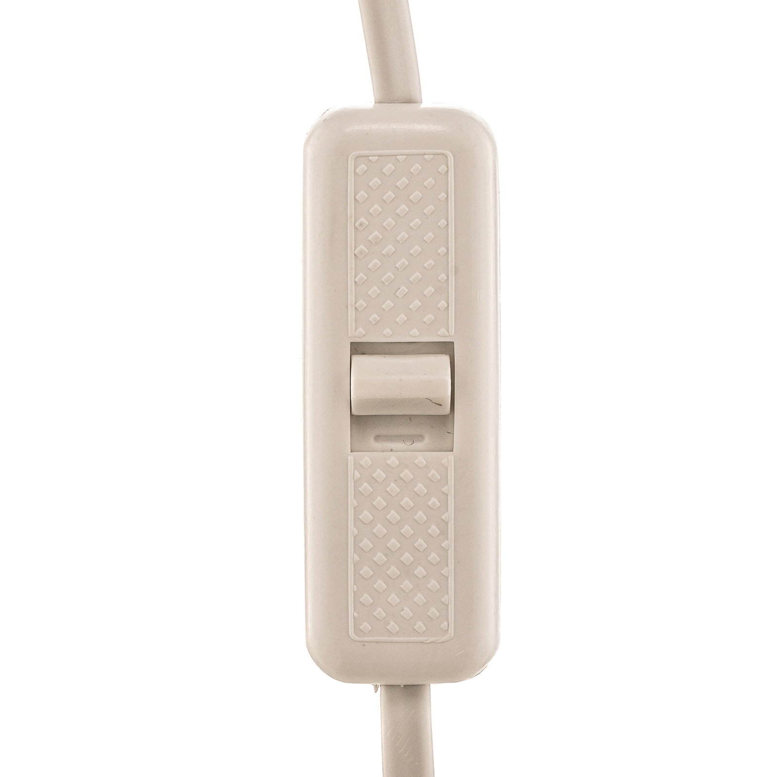 KM White clip-on light with cable and plug, E14