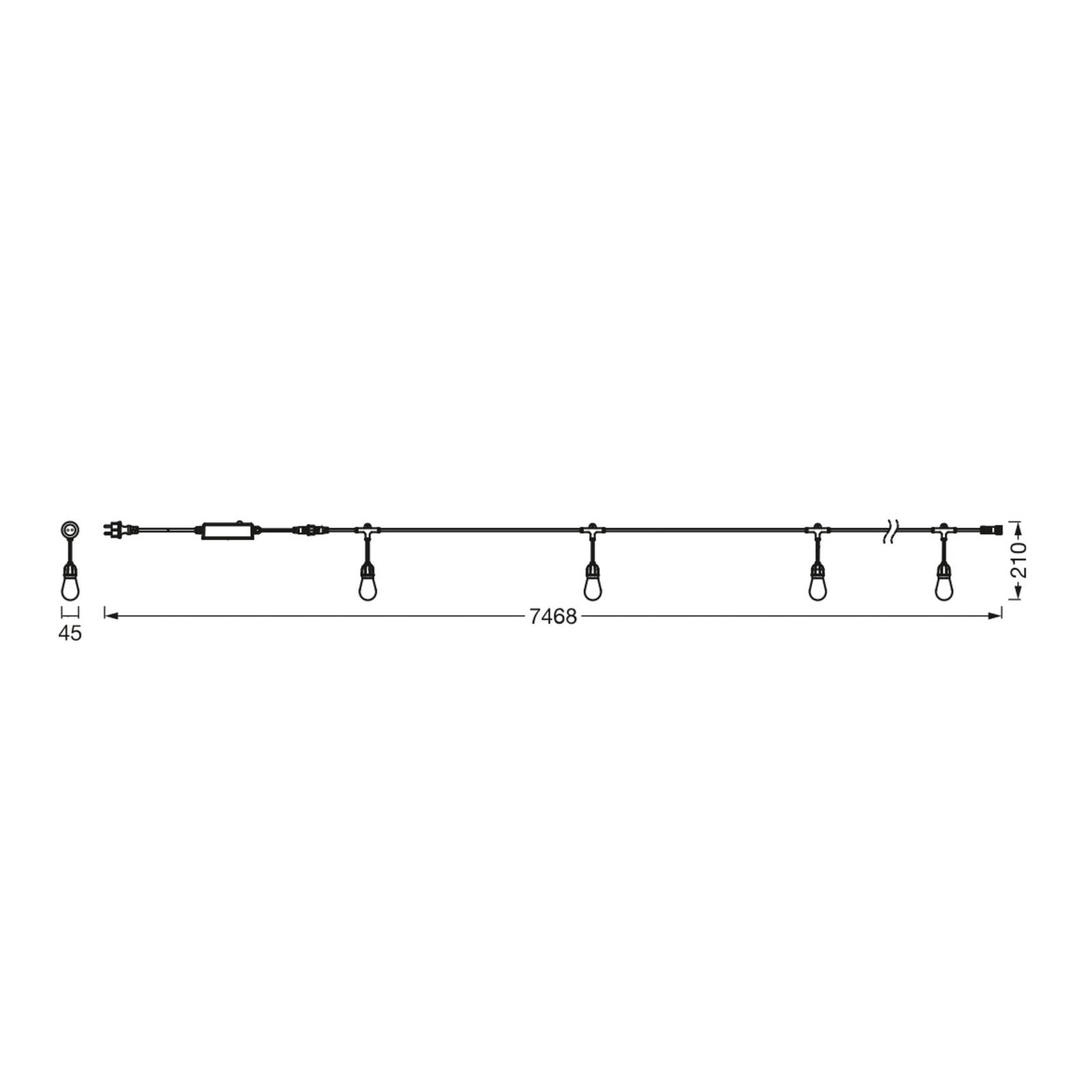 LEDVANCE SMART+WiFi Stringlight Multicolor łańcuch