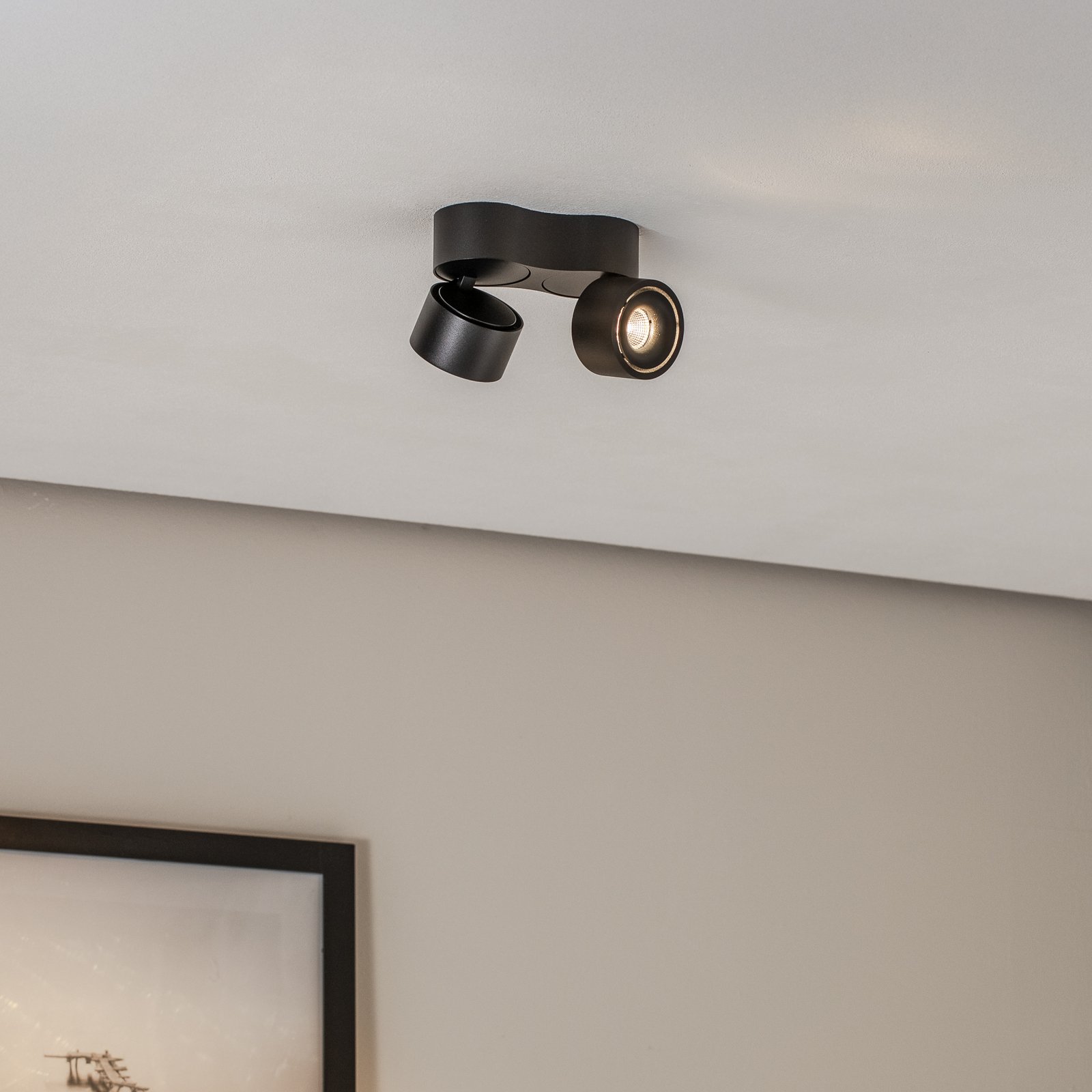 Rotari LED Aufgesetzter Spot 2x6,1W Schwarz - Arcchio