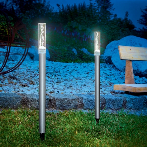 *Set de 2 bâtons lumineux solaires design TWIN