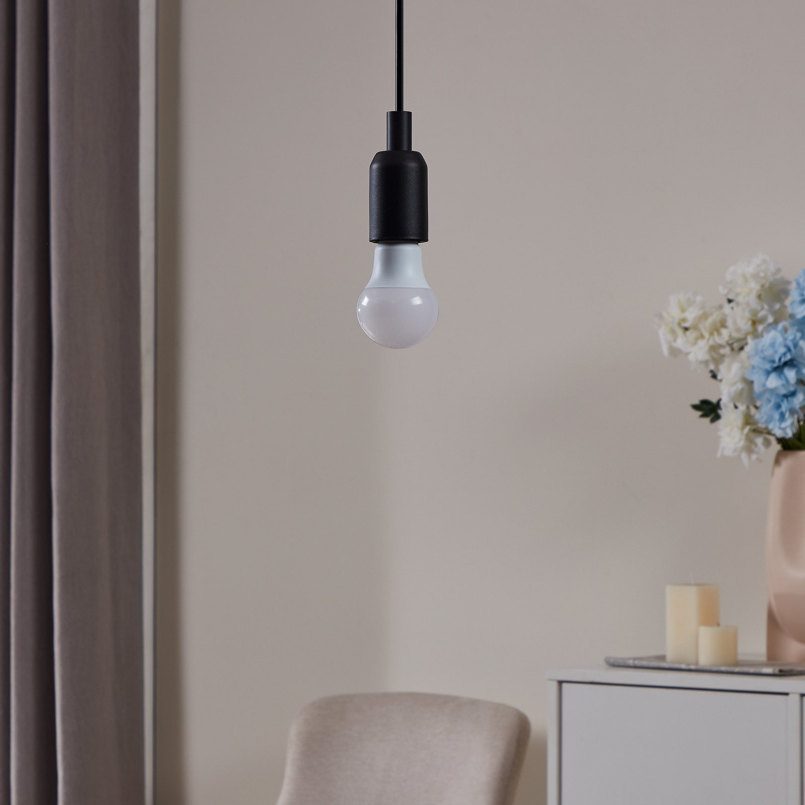 LED izzólámpa E27 A60 9W, meleg fehér, opál