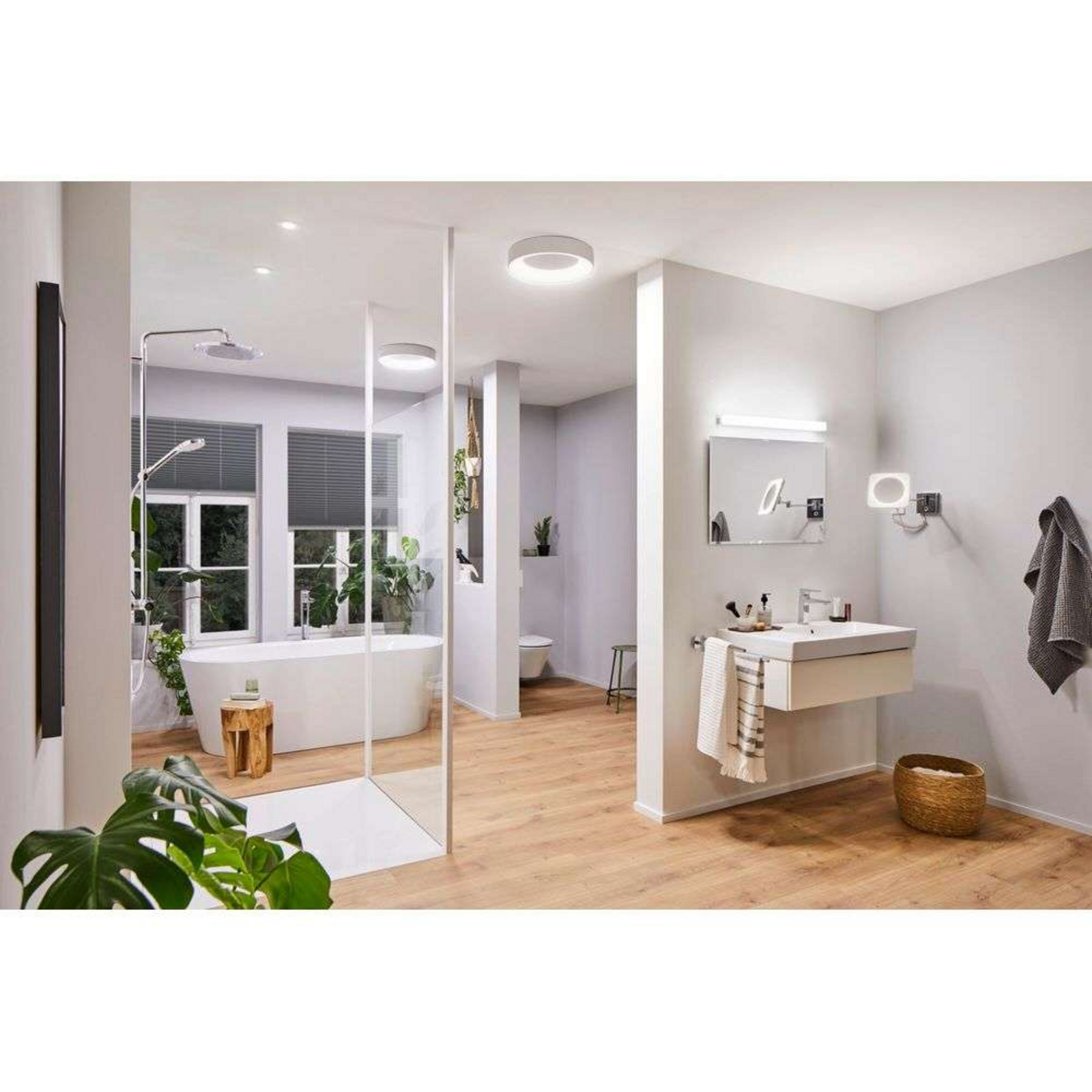 Jora LED Vanity Fali Lámpa IP44 Króm/Fehér/Mirror - Paulmann