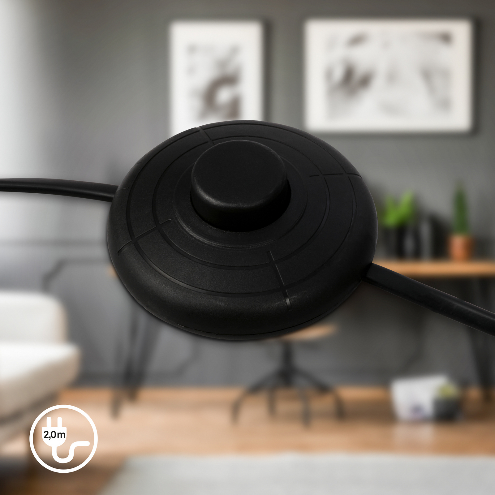 Stāvlampa Skriva, smilškrāsā, regulējama, metāla, GU10