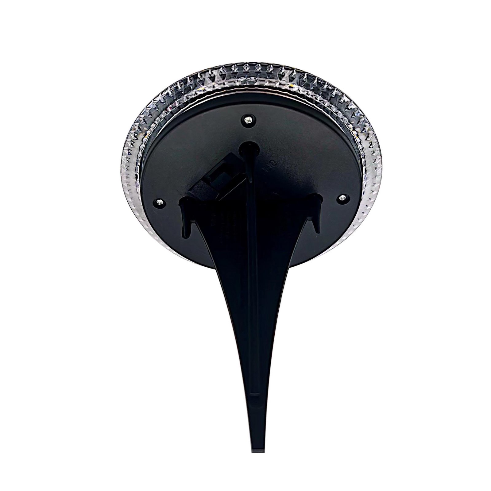 LED solar ground spike floor lamp KANE, black, set of 6, IP44