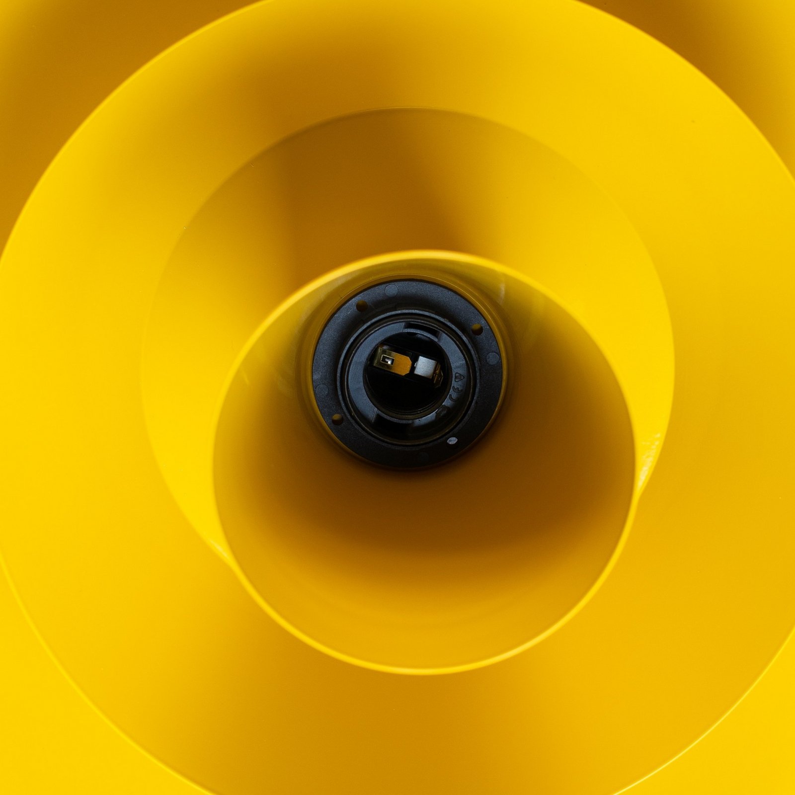 Suspension Plato, jaune moutarde, métal, Ø 38 cm, E27