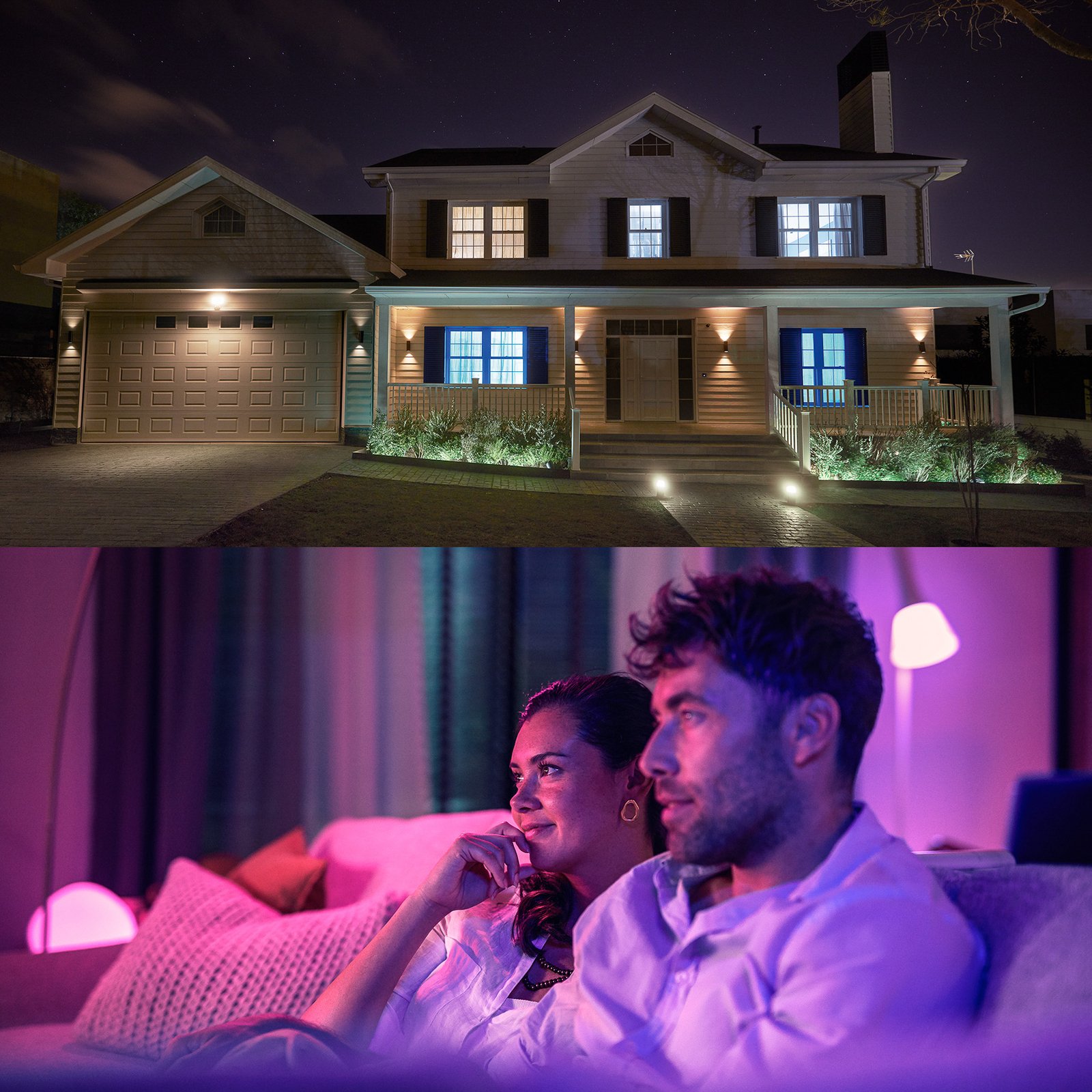 Ampoule LED intelligente Philips Hue E27 A60, 8 W, RVB CCT, lot de 3