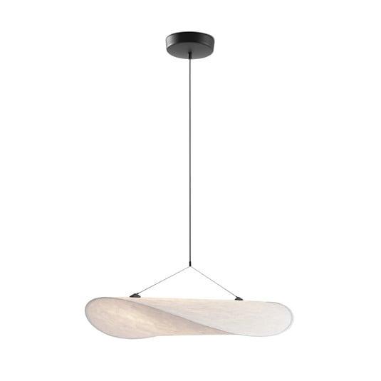 LED závesné svietidlo Tense, Ø 70 cm, biele – New Works