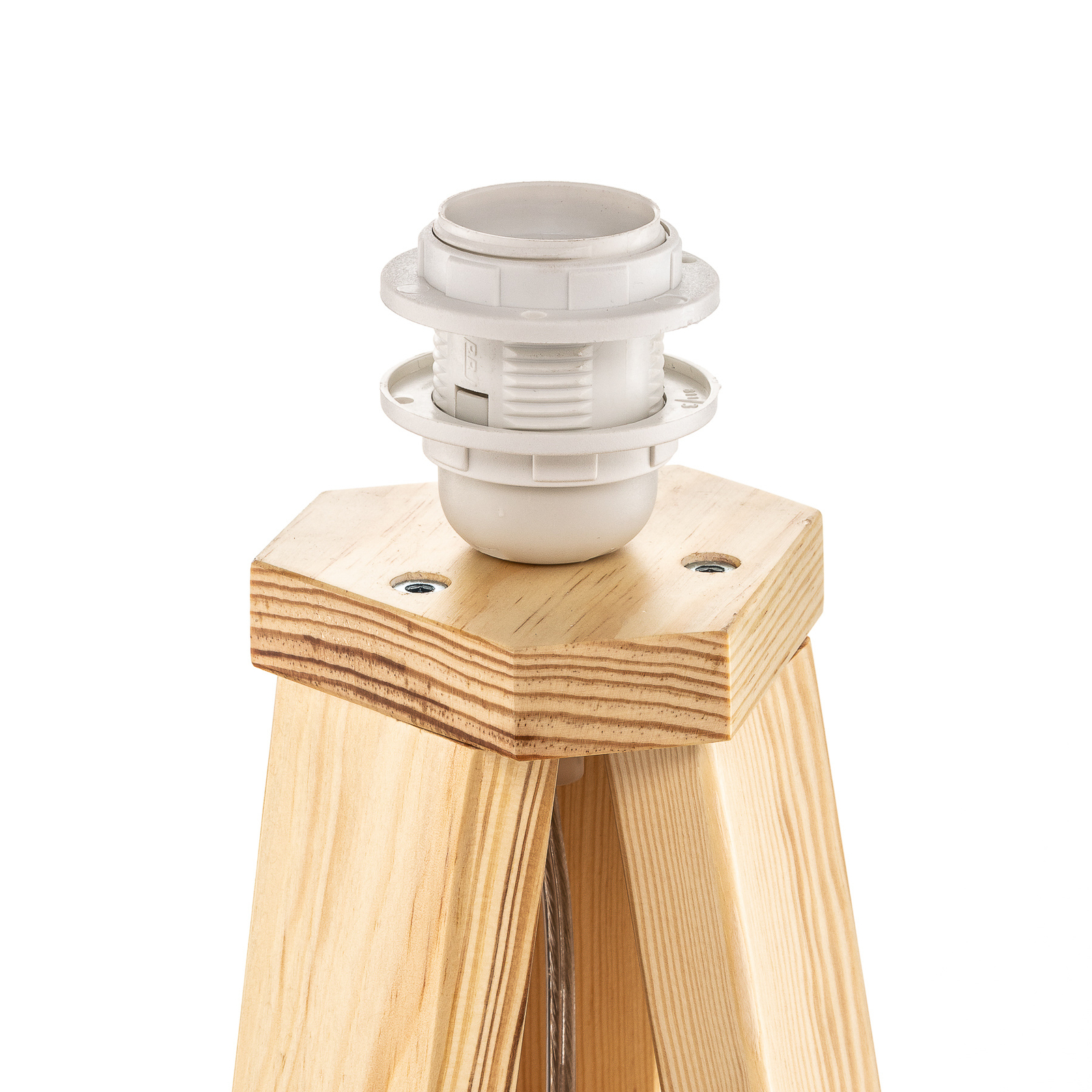 Zamatová stojaca lampa Savanna, vnútorná potlač