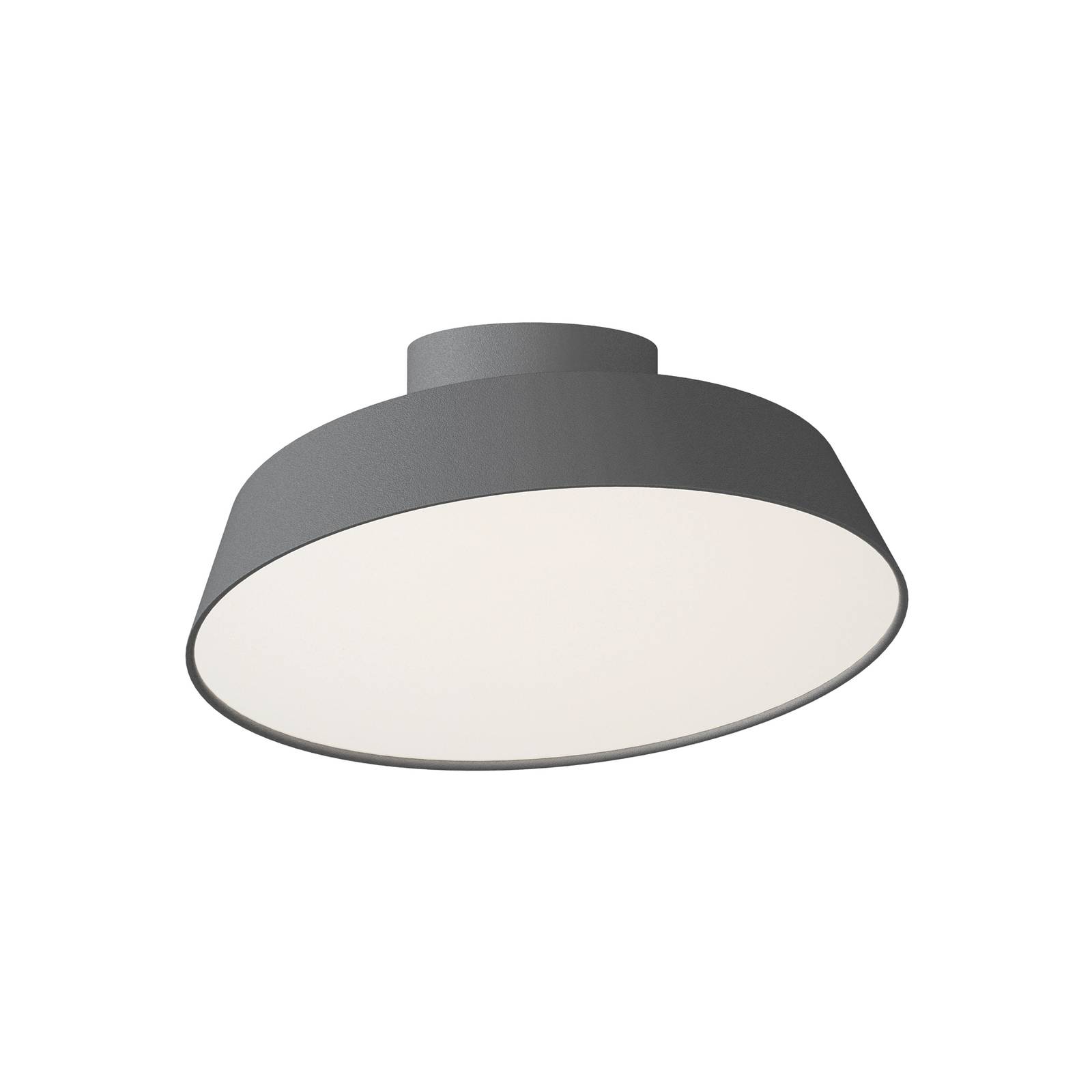 Lampa sufitowa LED Kaito 2 Ściemniana, szara, Ø 30 cm, ściemniana