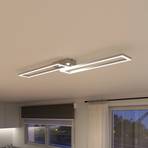 Müller Licht tint LED ceiling light Ciso, RGB, CCT, silver