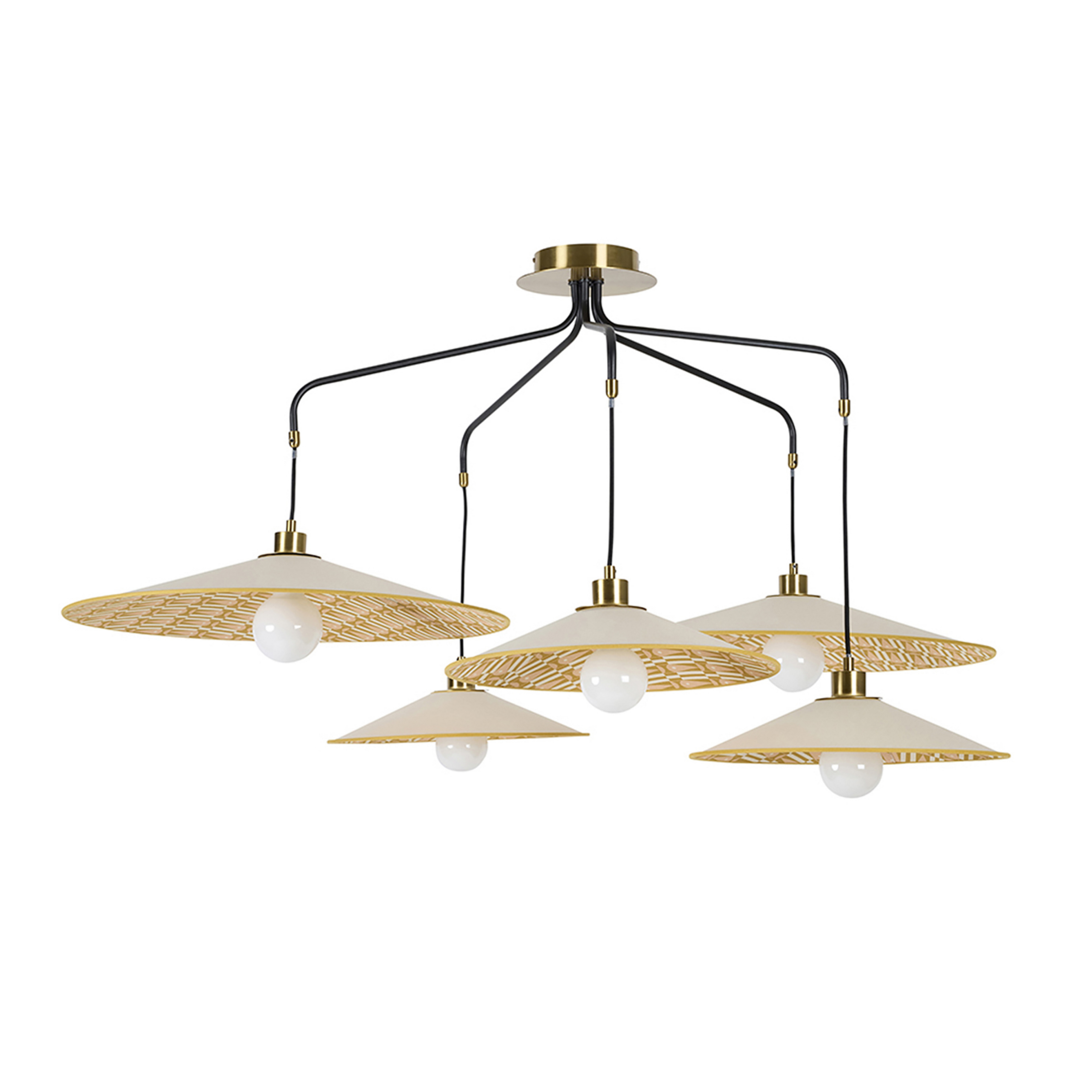 Lampada a sospensione Gatsby, myra, a 5 luci - MARKET SET
