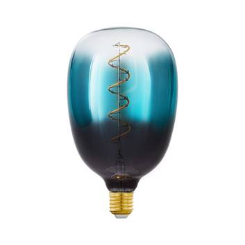 LED-Lampe E27 4W T120 2.000K Filament blau dim