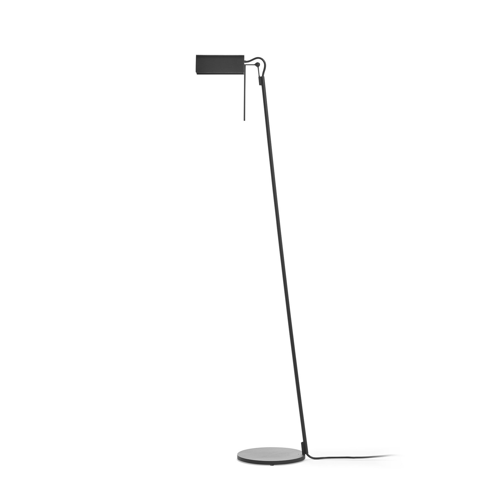 BLACK FOLD gulvlampe, sort, stål, højde 105 cm, G9 – Serax