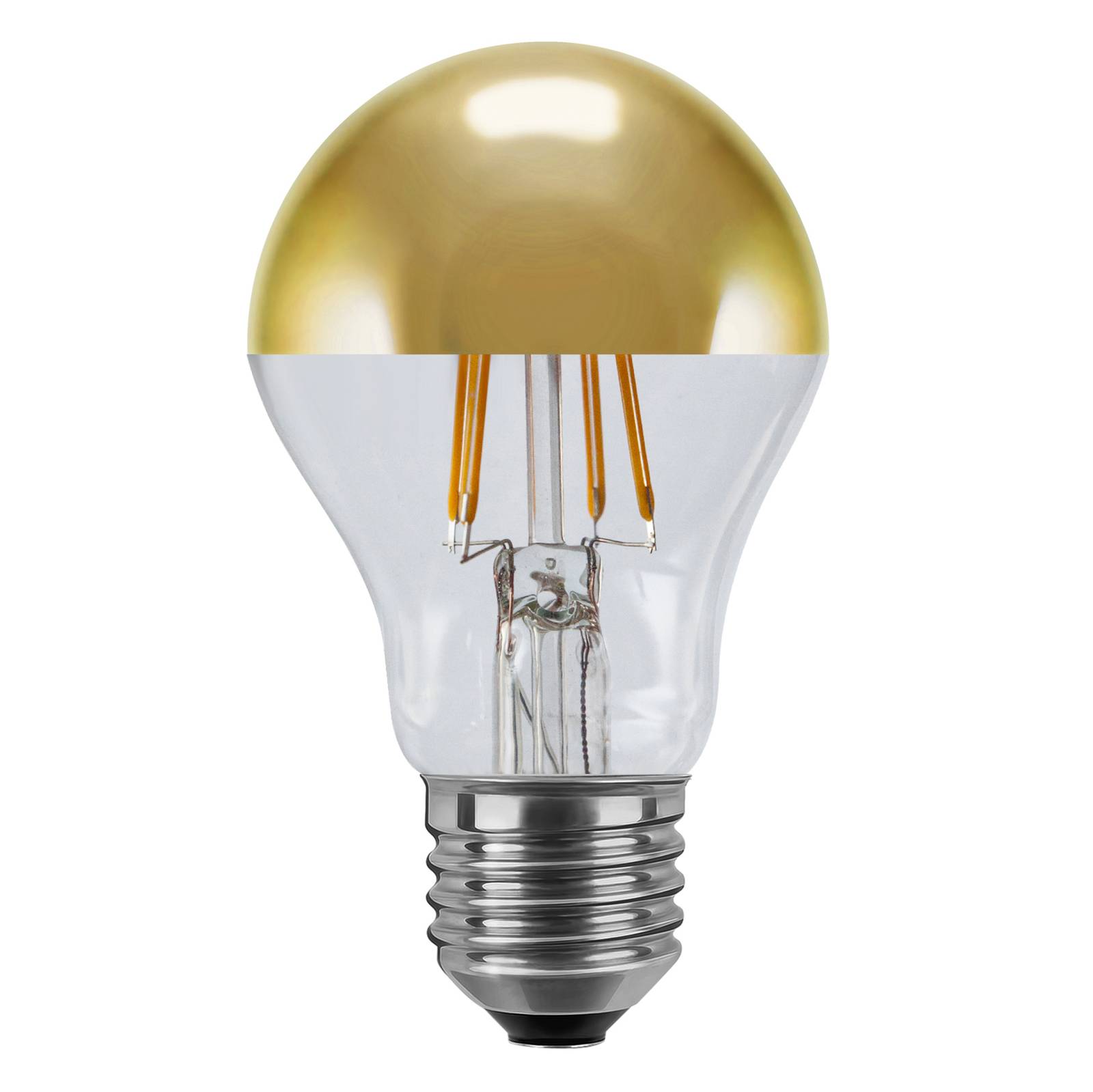 SEGULA LED-lampa E27 3,2W 927 toppspeglad guld