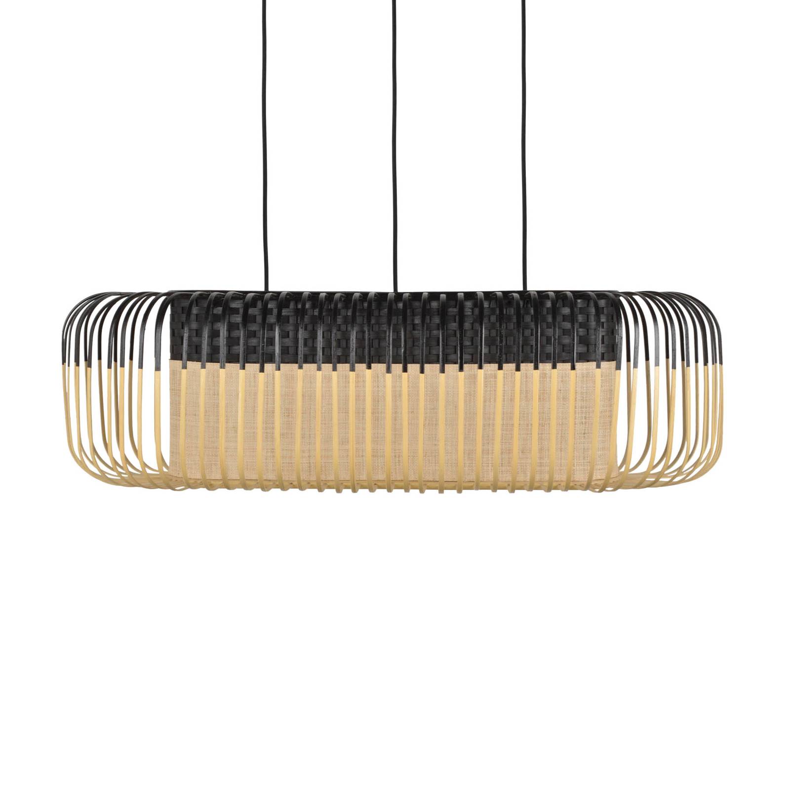 Image of Forestier Bamboo oval M Suspension noir/naturel 3700663920345