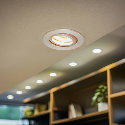 Lampe Suspendue Ronde Tournée En Aluminium Brillant - 25x100cm, Lumière LED Chaude, Design Moderne Formano
