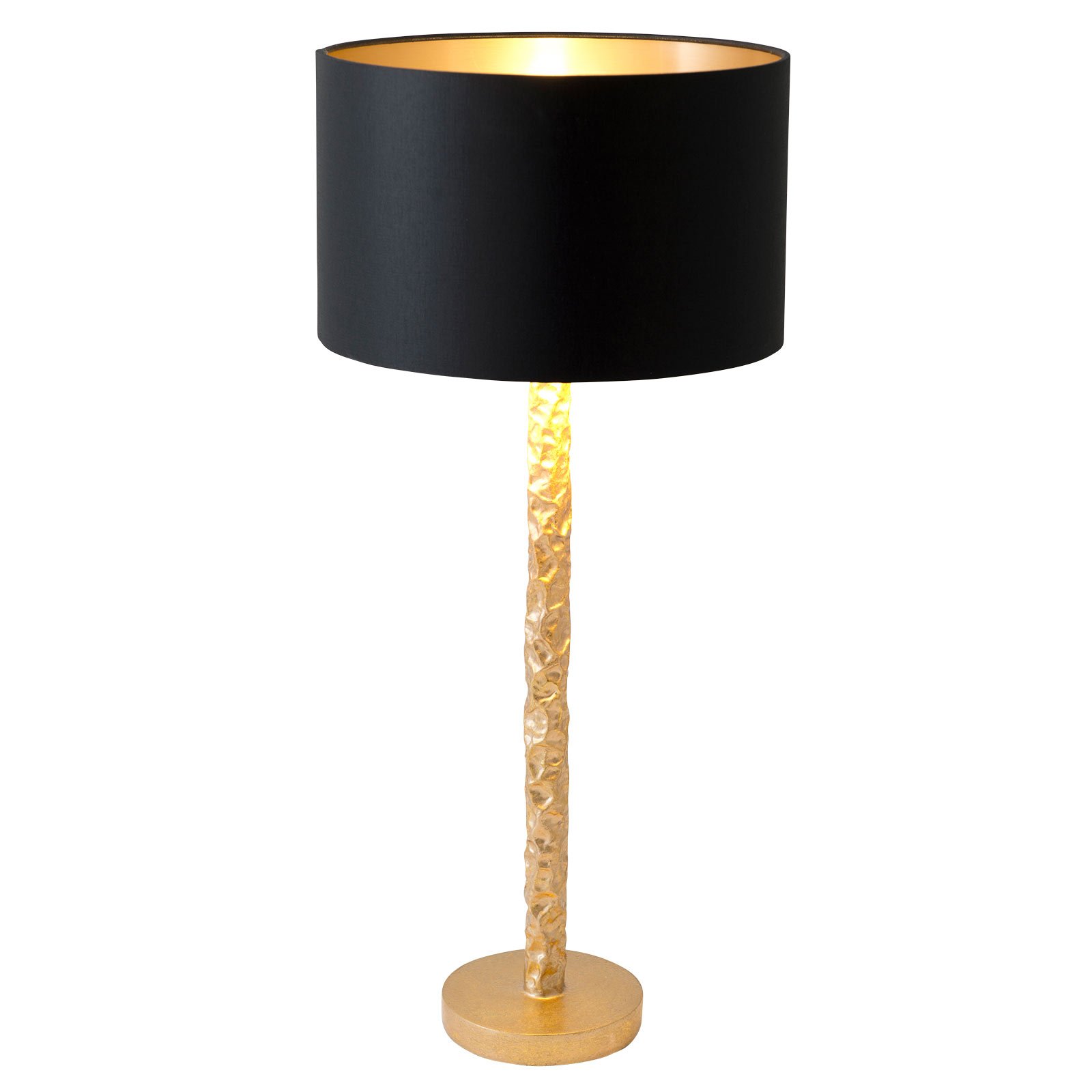 Lampada da tavolo Cancelliere Rotonda Chintz nero/oro