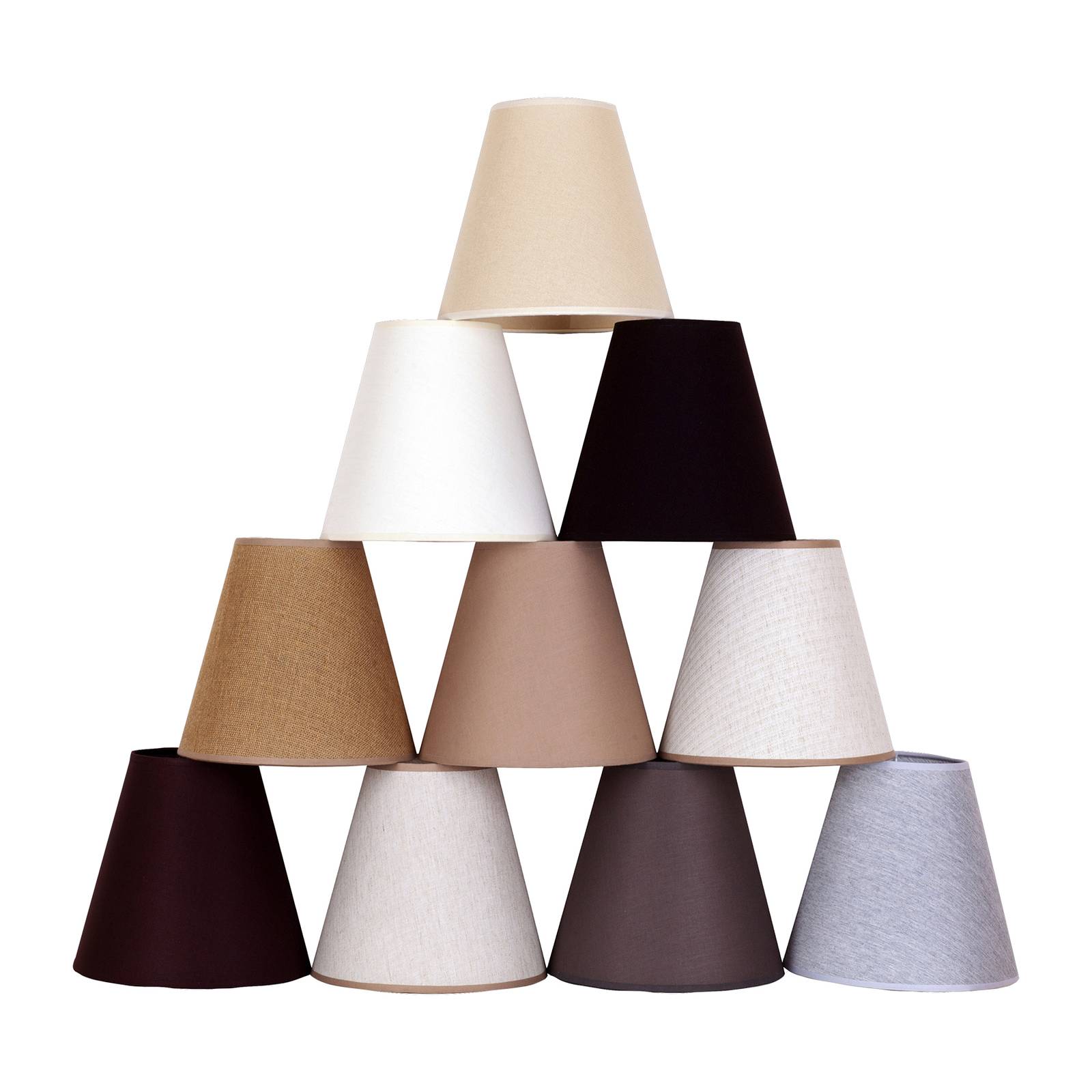 Klosz lampy Cone AB, Ø 15 cm, ciemnobrązowy