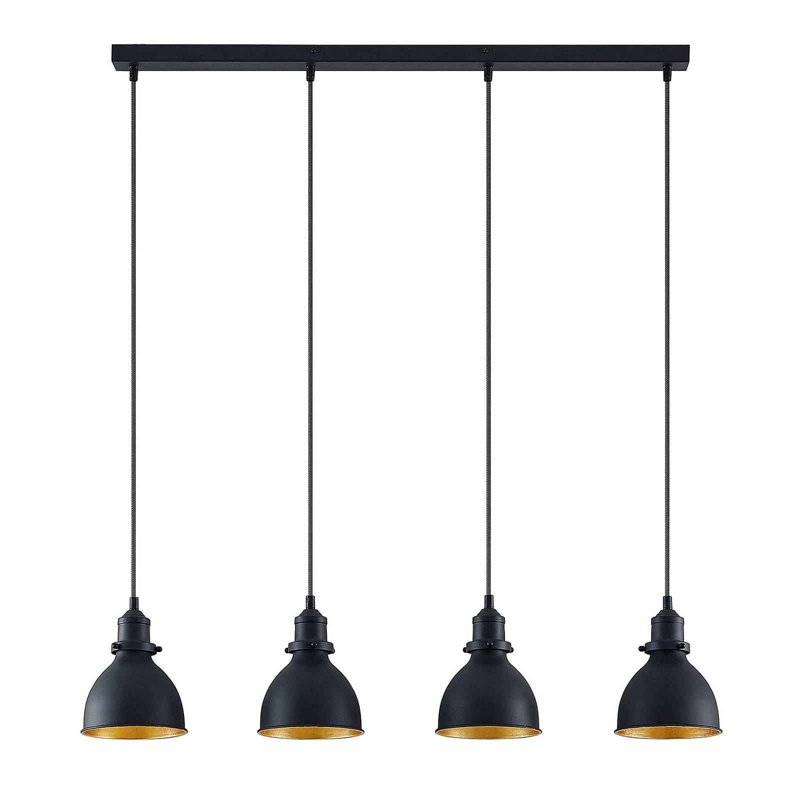 ELC Pendant Light - Kitchen Island Light - Hanging Light - dimmable - Industrial Design - Black