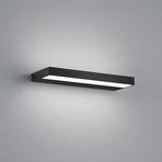 Helestra Slate LED wall light, matt black 30 cm