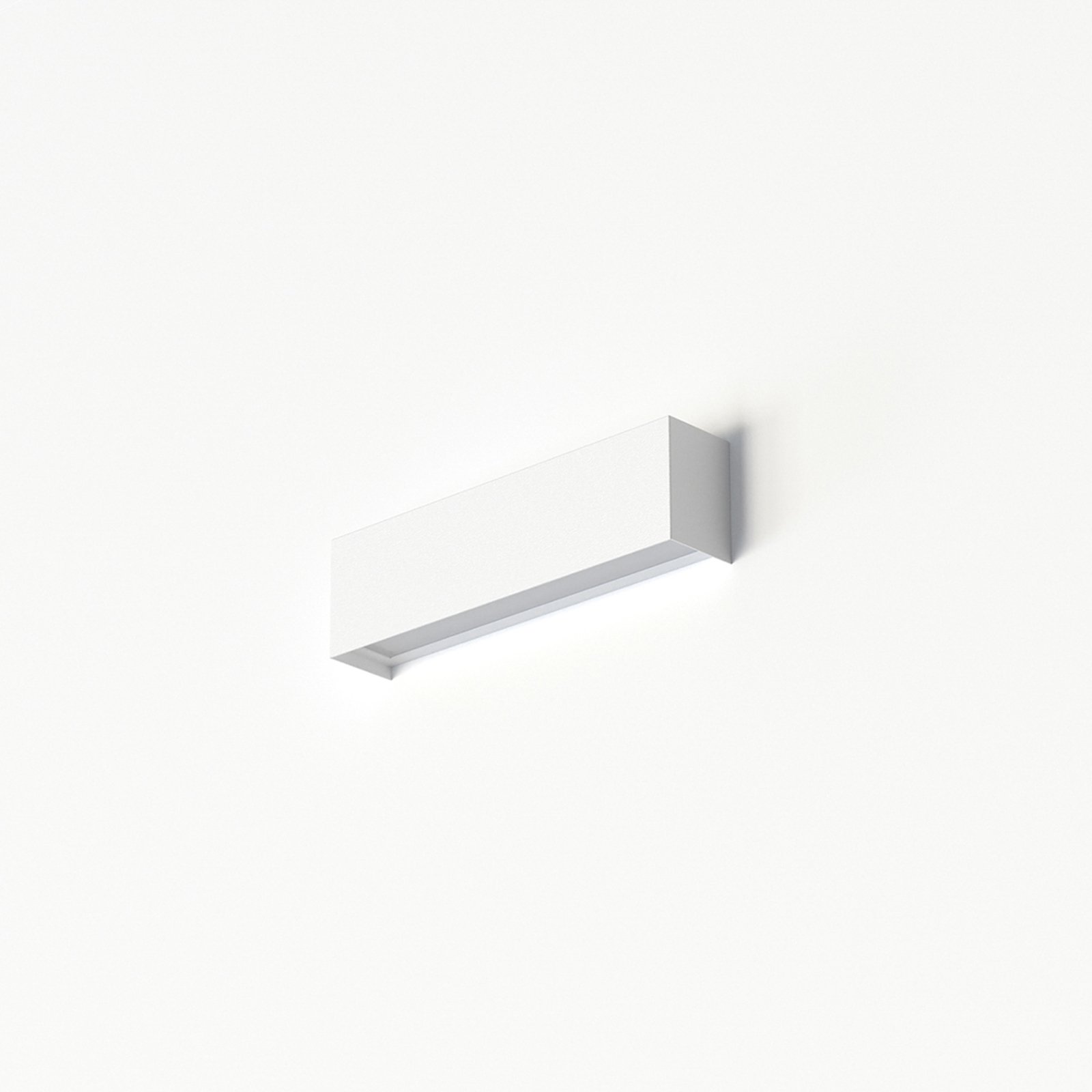 Straight XS -seinälamppu, leveys 26 cm, valkoinen