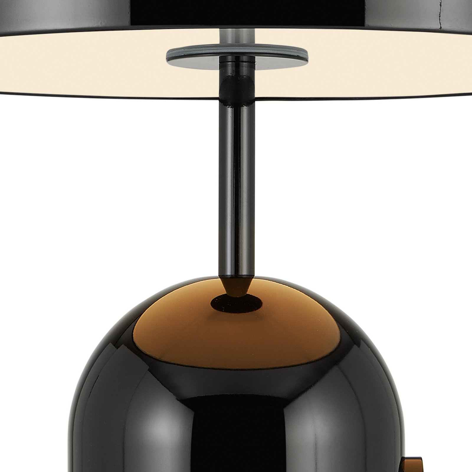 Tom Dixon LED table lamp Bell, black, height 43 cm, steel