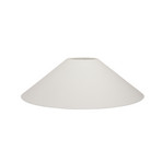 Abat-jour Basic plat, blanc, Ø 42 cm, lin - Watt & Veke