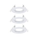 Conjunto de 3 lâmpadas de encastrar rígidas, brancas, Paulmann GU10