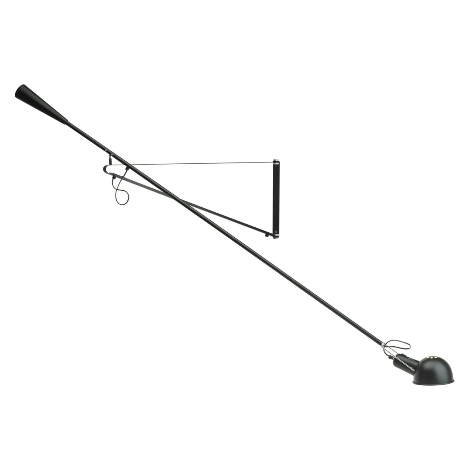 FLOS 265 Aplique de pared de acero, negro