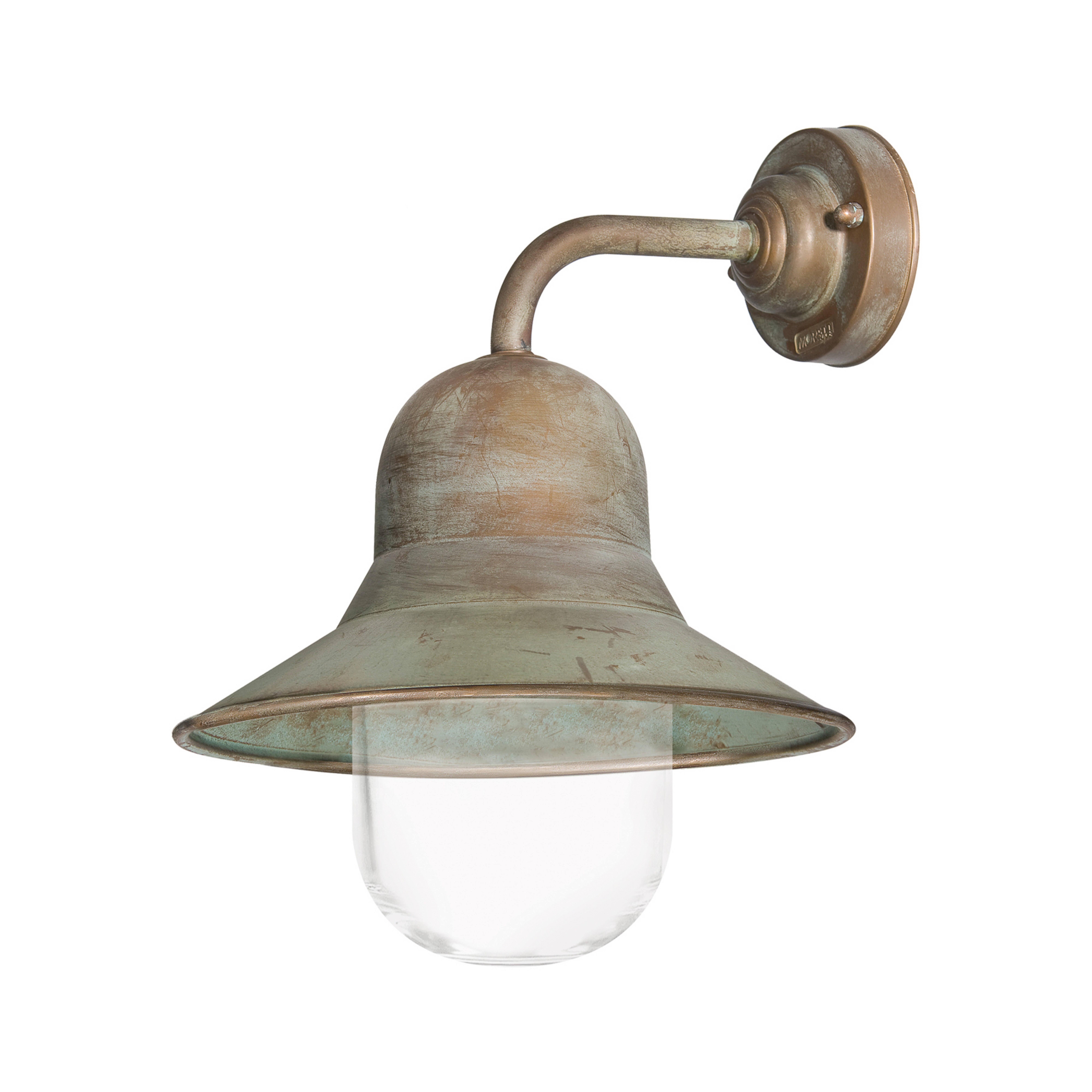 Aplique para exterior Campanula 2090 latón antiguo profundidad 33 cm IP44