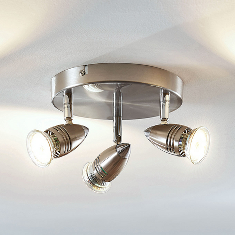 LED-Deckenstrahler Benina, 3-flammig, rund