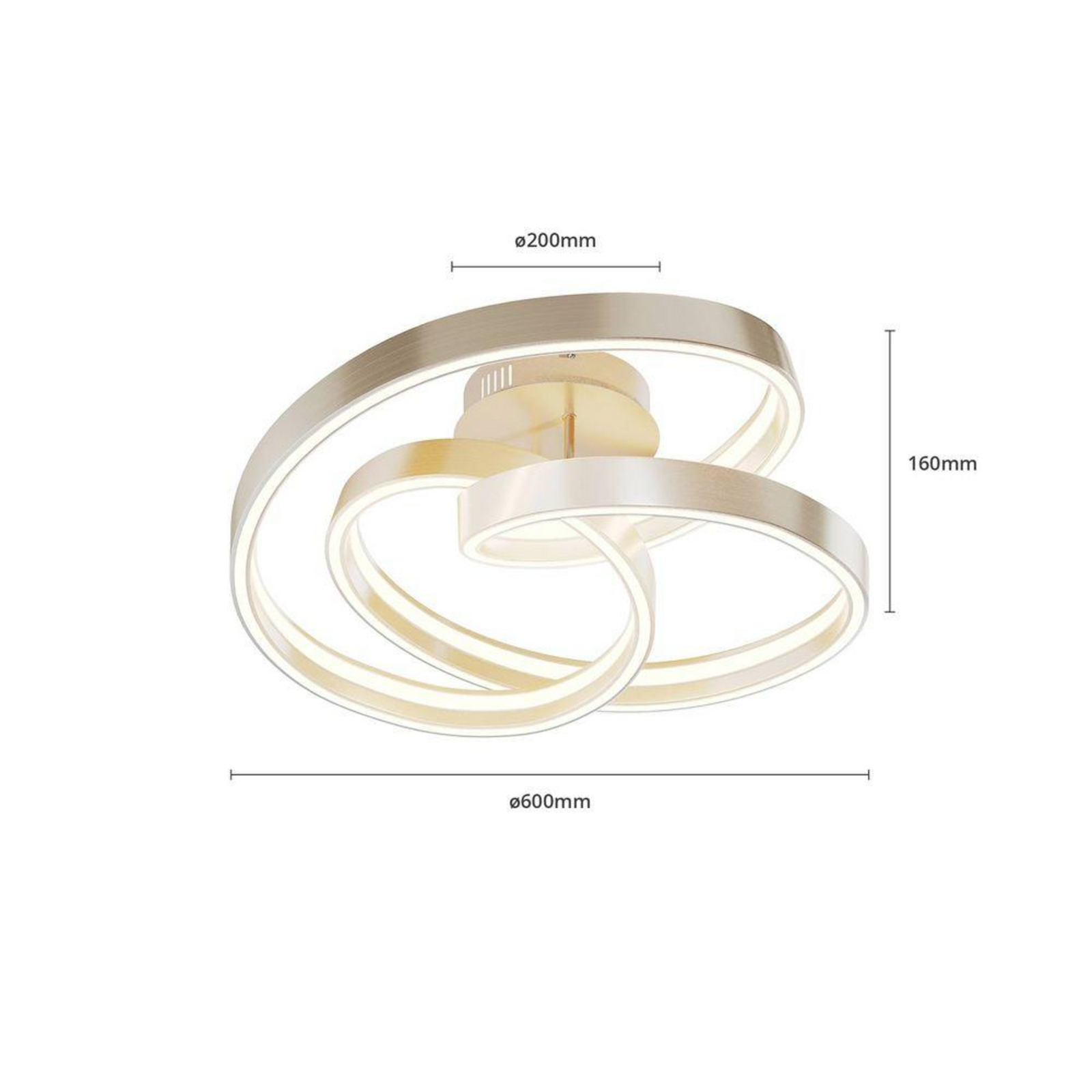 Gunbritt LED Ceiling Lamp Ø60 Alu - Lucande