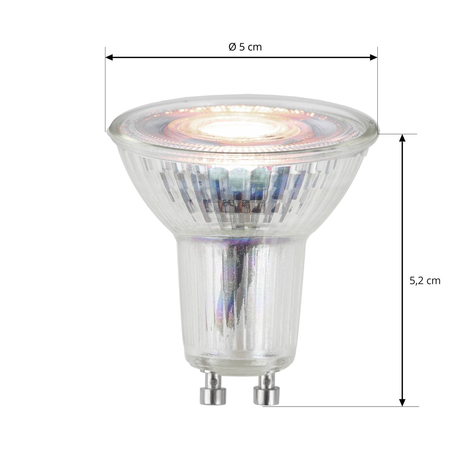 LED reflektor GU10 4,5W 3 000K 36° üveg