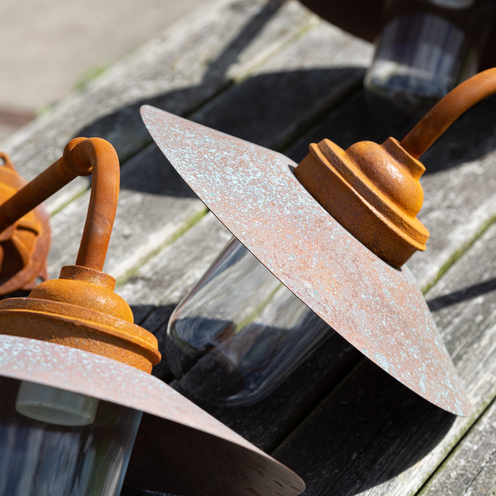 Applique d'extérieur Provence en brun rouille